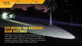 Lanternă Fenix LED TK15, 1000 lumeni