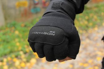 Pentagon Duty Mechanic mănuși fără degete 1/2, negru