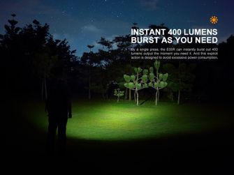 Mini lanternă reîncărcabilă Fenix ​​E05R - verde