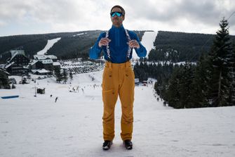 Pantaloni de schi pentru bărbați Husky Gilep M negru