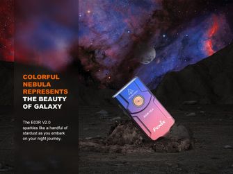 Lanternă reîncărcabilă Fenix E03R V2.0 GE - nebula