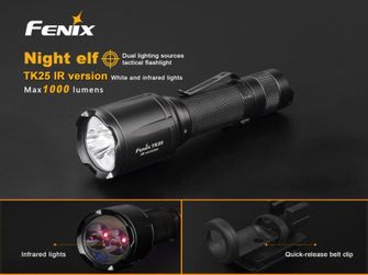 Lanterna LED tactică Fenix TK25 IR, 1000 lumeni