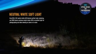 Lanternă LED pentru scafandri enix SD11, 1000 lumeni