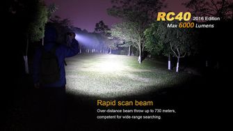 Lanternă reîncărcabilă Fenix RC40, 6000 lumeni