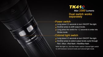 Lanternă Fenix TK41C, 1000 lumeni