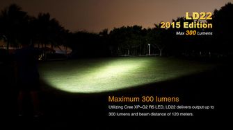 Lanternă Fenix ​​LD22 XP-G2 (300 lumeni)