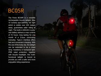 Lanterna  bicicletă Fenix BC05R, 10 lumeni