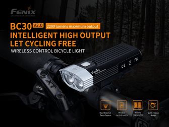Lumină reîncărcabilă pentru biciclete Fenix ​​Fenix ​​BC30 V2.0