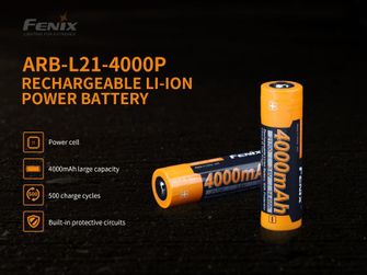 Baterie încărcabilă Fenix 21700 4000 mAh Li-Ion
