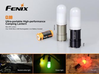 Lanternă de buzunar Fenix ​​CL09 - gri