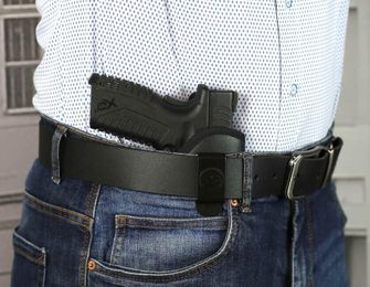 Falco Smith IWB toc nailon pentru purtare în interiorul pantalonilor Glock 42, negru drept