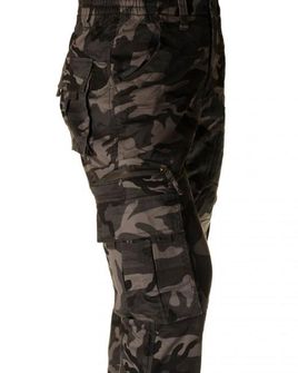 Pantaloni pentru bărbați loshan lorenzo model camuflaj gri camuflaj