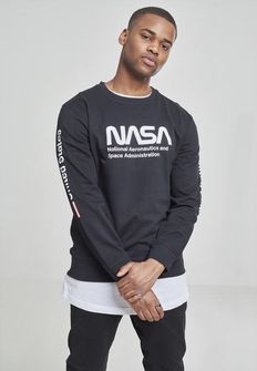 NASA US Crewnec hanorac pentru bărbați, negru