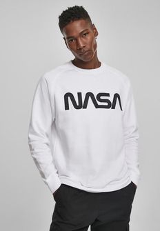 NASA EMB Crewneck hanorac pentru bărbați, alb