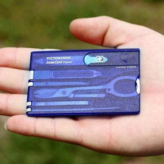 Victorinox SwissCard Card multifuncțional 10în1 albastru
