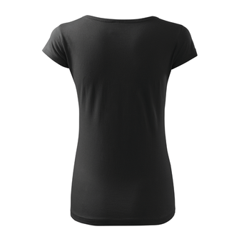 DRAGOWA tricou de damă punisher, negru 150g/m2