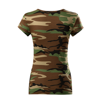 DRAGOWA tricou de damă camuflaj army star, 150g/m2