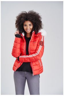 Navahoo KHINGAA´S Jachetă de iarnă pentru femei cu glugă, roșie