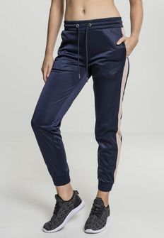 Pantaloni de trening Urban Classics Cuff Track pentru femei, bleumarin deschis