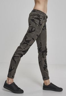 Urban Classics Pantaloni sport de damă, dark camo