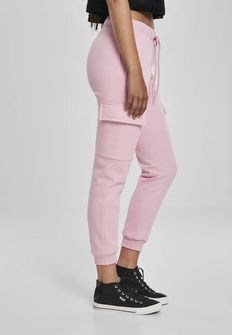 Pantaloni de trening pentru femei Urban Classics, roz