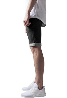 Urban Classics Pantaloni de trening scurți, gri cu negru
