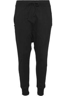 Pantaloni de trening pentru femei Urban Classics Fleece Light Fleece Sarouel, negri