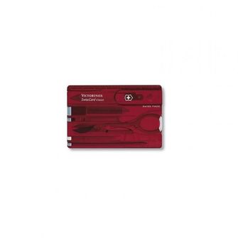 Victorinox SwissCard Card multifuncțional 10în1 roșu