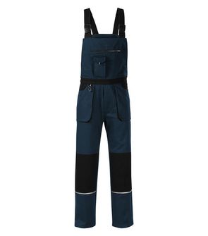 Pantaloni de lucru pentru bărbați cu bretele Rimeck Woody, albastru închis