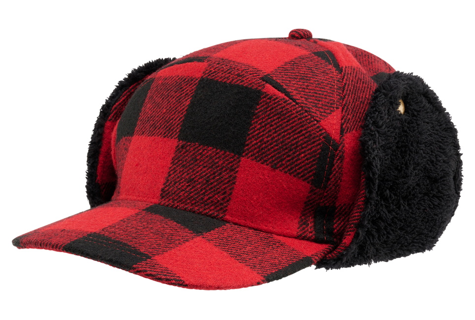 Brandit Lumberjack şapcă de iarnă, roşu-negru