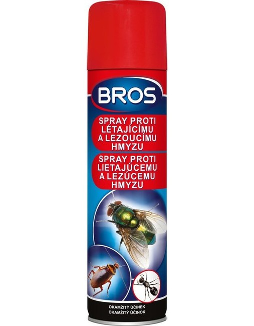 Bros spray împotriva insectelor zburătoare și târâtoare 400 ml