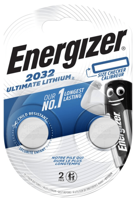 Energizer baterie buton CR2032 Ultimate Lithium BP2, 2 buc