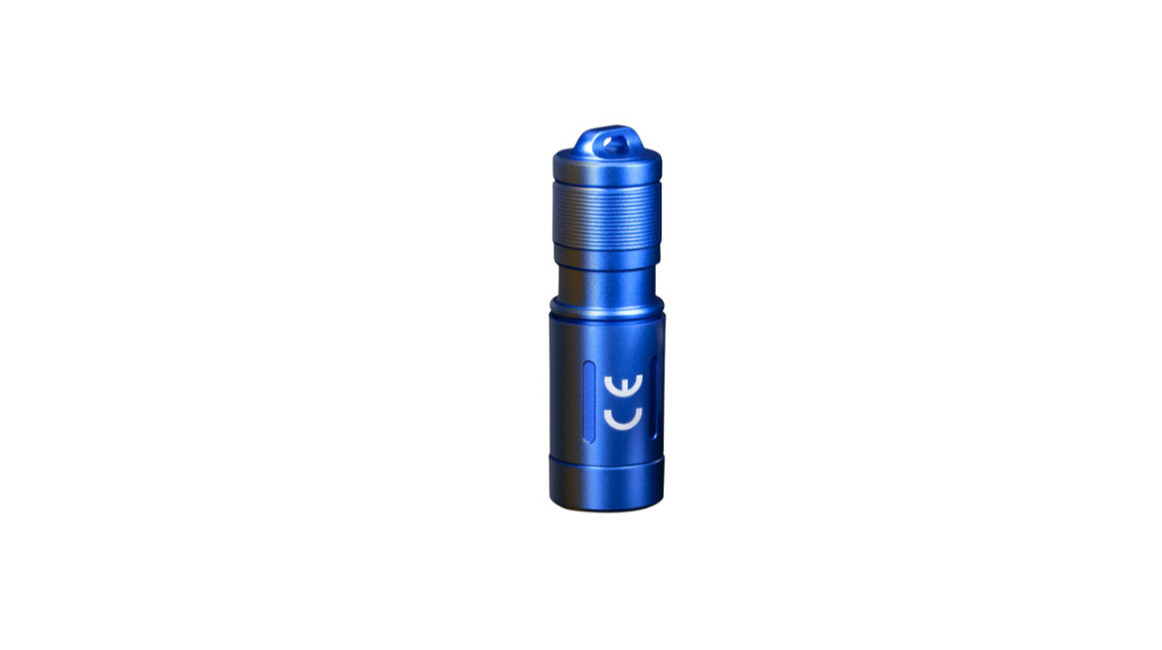 Mini lanternă Fenix ​​E02R - albastră