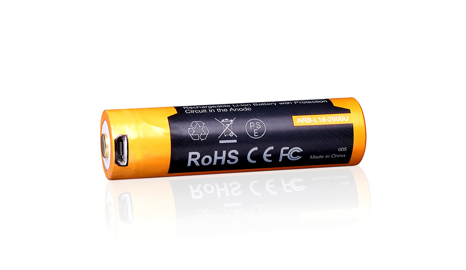 Fenix USB baterie reîncărcabilă 18650, 2600 mAh, Li-Ion