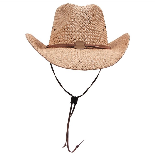 Fox Outdoor pălărie de paie cu șnur, maro