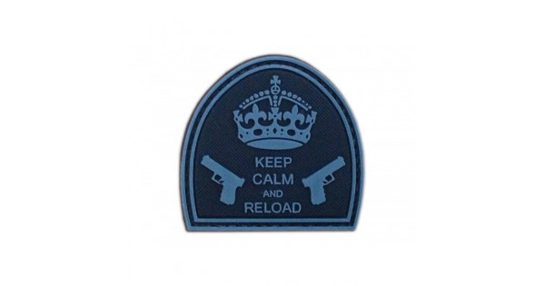 GFC Tactical Petic Keep Calm and Reload, negru, 5 x 5cm