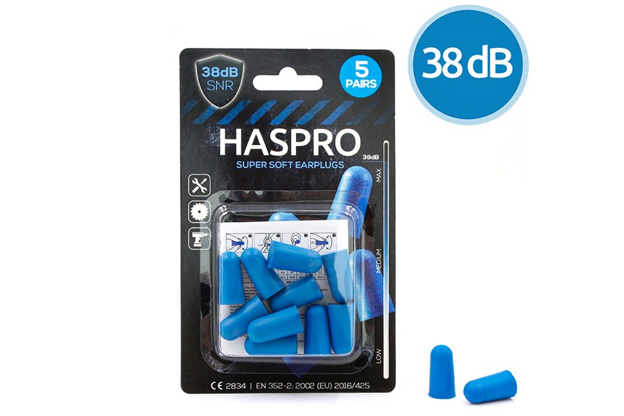 Dopuri de urechi HASPRO 5PB, albastre