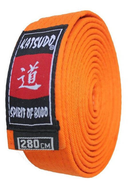 Curea de judo Katsudo portocalie