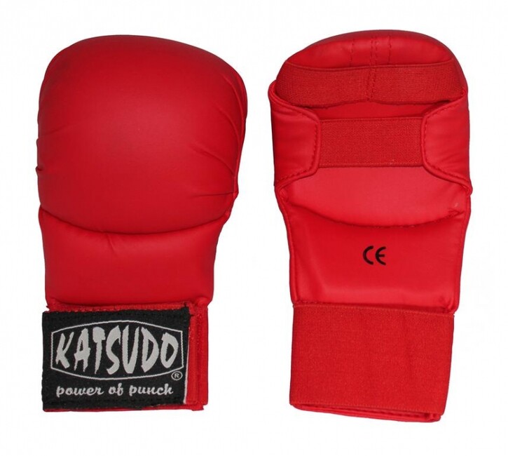 Katsudo Klasik mănuși karate fără deget, roșu