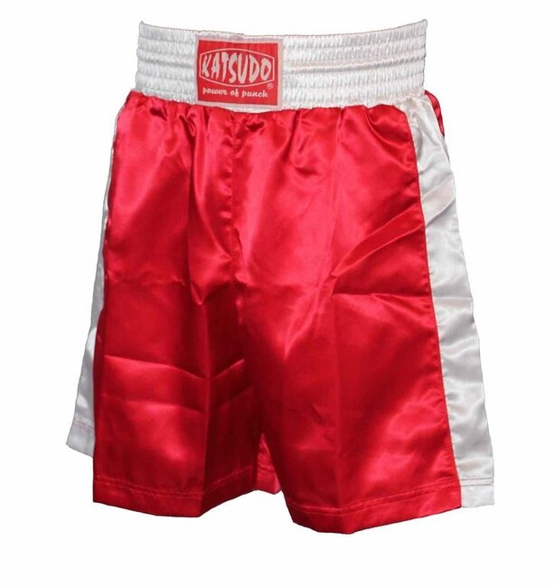 Katsudo pantaloni scurți de box pentru bărbați, roșii