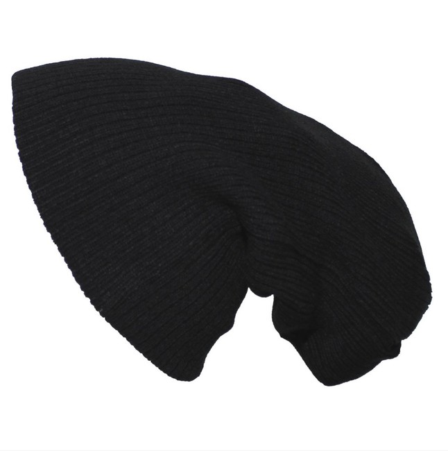 MFH Beanie căciulă tricotată extra lungă, neagră