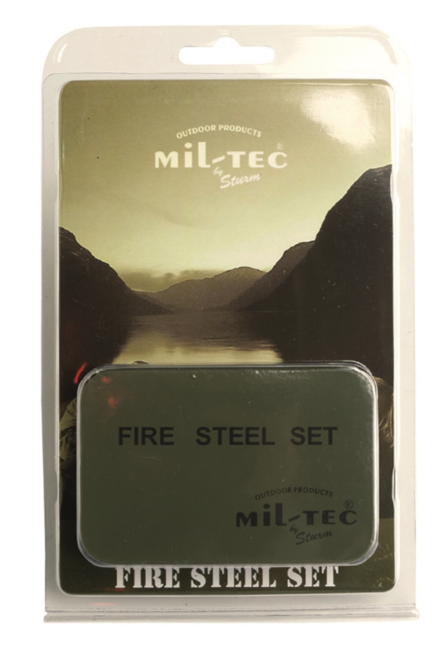 Mil-Tec Fire Steel Set de aprins focul cu cremene