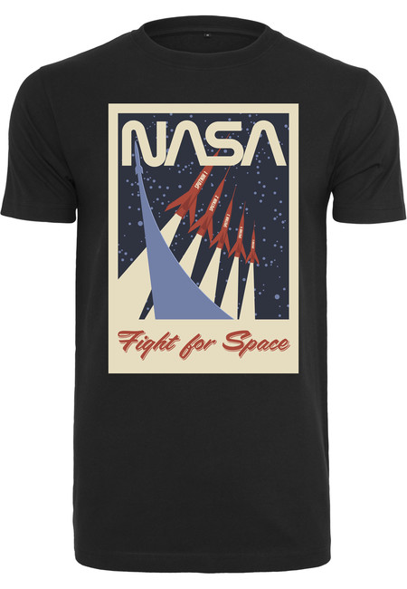 NASA tricou bărbați Fight for space, negru