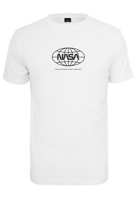 NASA tricou bărbați Globe, alb