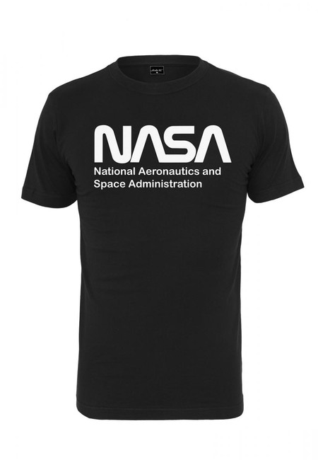 NASA tricou pentru bărbați Wormlogo, negru