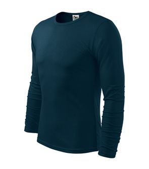 Malfini Fit-T tricouri cu mânecă lungă,albastru închis, 160g/m2