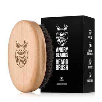 ANGRY BEARDS Perie din lemn pentru barbă și barbă Gentler