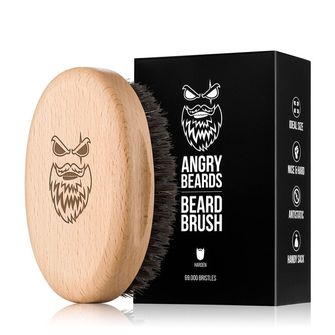 ANGRY BEARDS Perie din lemn pentru barbă și mustață Harden