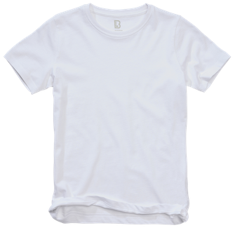Tricou Brandit pentru copii cu mânecă scurtă, alb