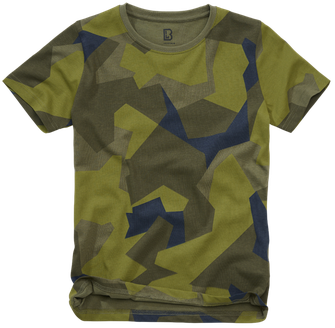 Tricou Brandit pentru copii cu mânecă scurtă, swedish camo
